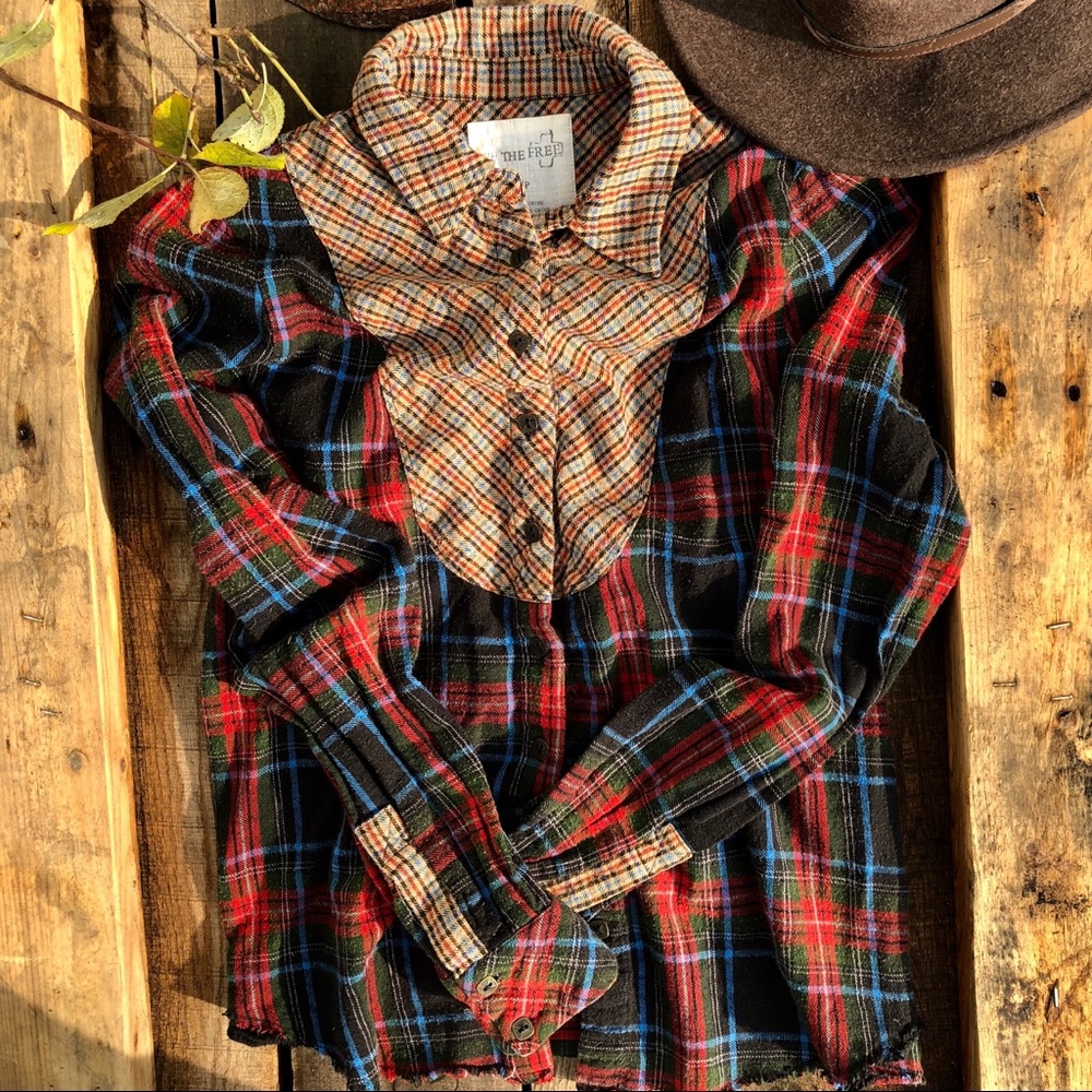 Free People Multiplaid Flannel